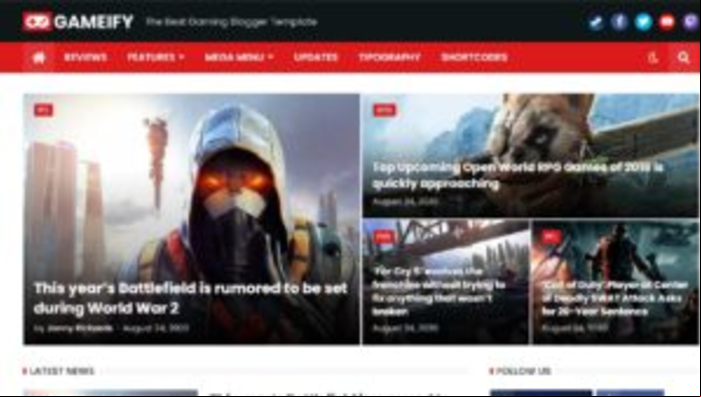 10 mejores plantillas para Blogger - Gameify