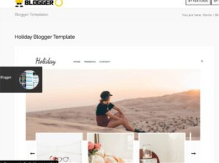 10 mejores plantillas para Blogger - Holiday Blogger