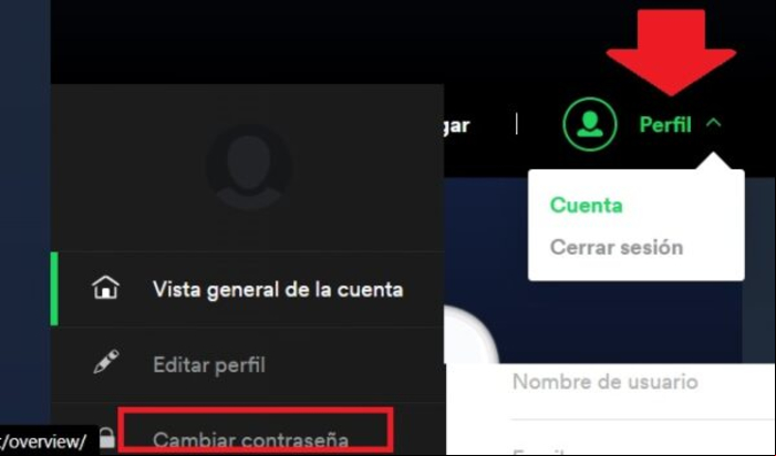 Cómo cambiar la contraseña de Spotify - Cambiar contraseña de Spotify desde un navegador web 