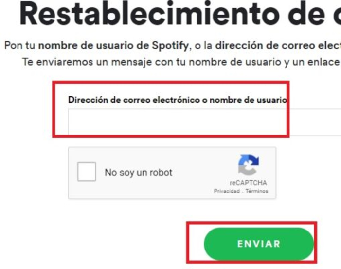 Cómo cambiar la contraseña de Spotify - Cambiar contraseña de Spotify sin saber la contraseña actual 