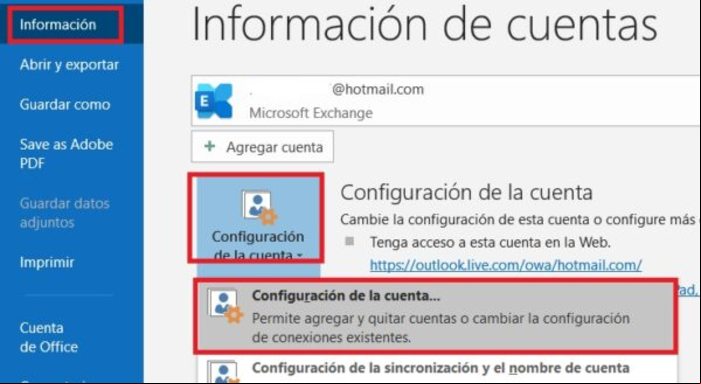 Cómo cambiar la contraseña del correo Outlook / Hotmail - Cambiar la contraseña en cliente de Outlook