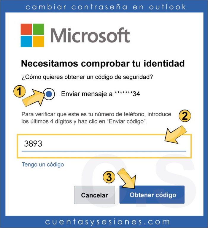 Cómo cambiar la contraseña del correo Outlook / Hotmail - Cambiar la contraseña sin saber la actual 