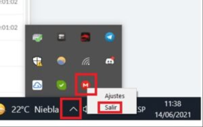 Cómo cerrar la sesión en Mega - Cerrar sesión en MegaSync para PC