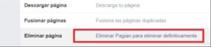 Cómo cerrar o eliminar permanentemente una página en Facebook - Eliminar una página de Facebook desde el PC