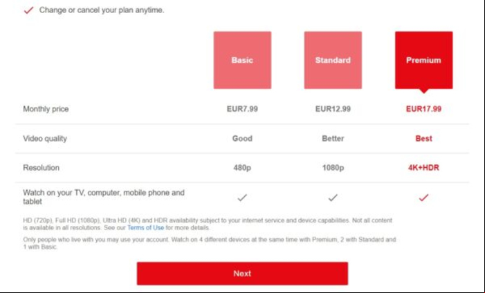 Cómo contratar Netflix fácilmente - Planes de suscripción en Netflix