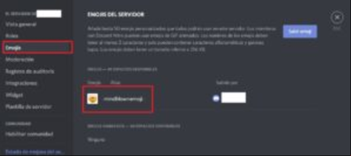 Cómo crear emojis para Discord - Eliminar emojis de Discord