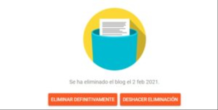 Cómo crear un blog en Blogger - Cómo eliminar blog en Blogger