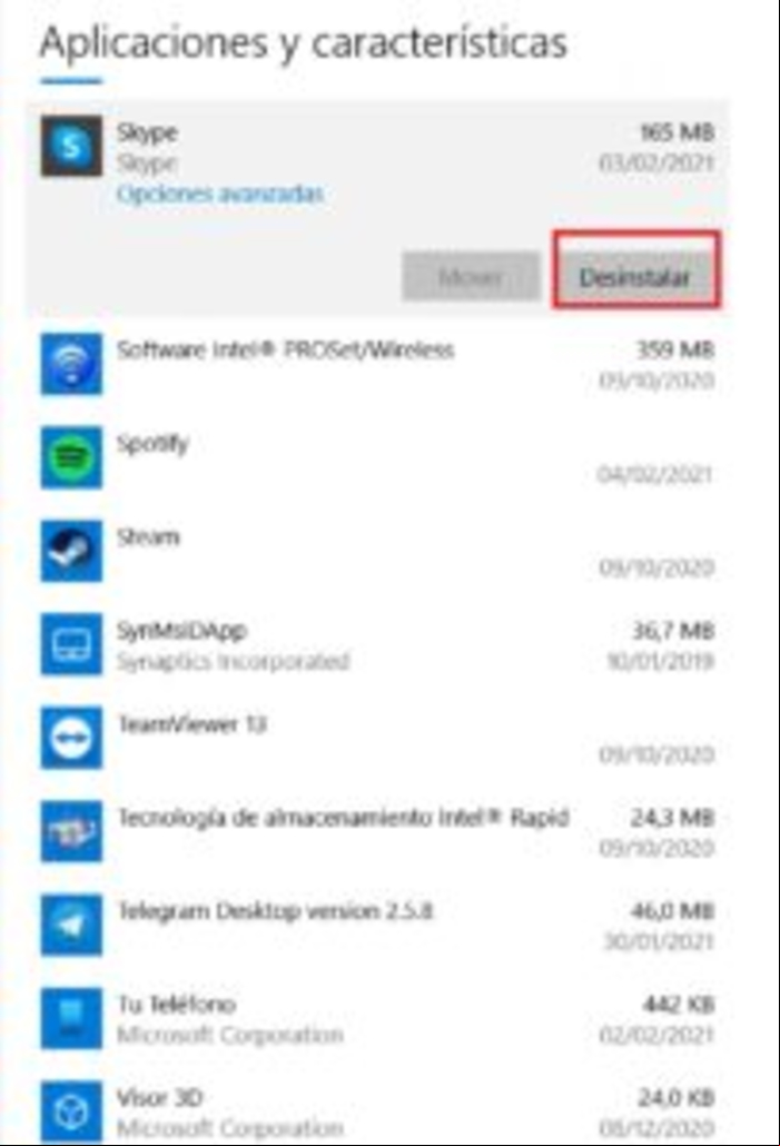 Cómo desinstalar Skype empresarial - Desinstalar Skype empresarial en Windows