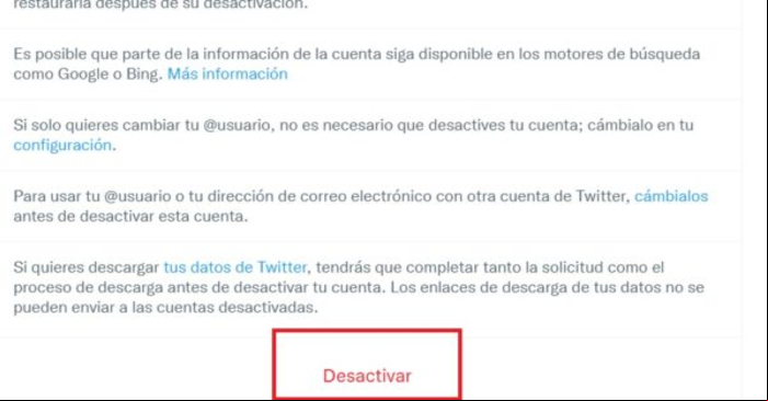 Cómo eliminar una cuenta de Twitter - Eliminar cuenta de Twitter desde un ordenador / PC 