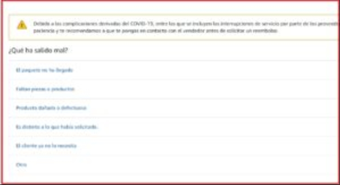 Cómo hacer una reclamación en Amazon - Realizar reclamación en Amazon desde la web