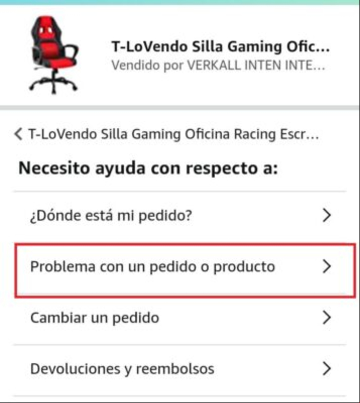 Cómo hacer una reclamación en Amazon - Reclamación en Amazon desde el móvil