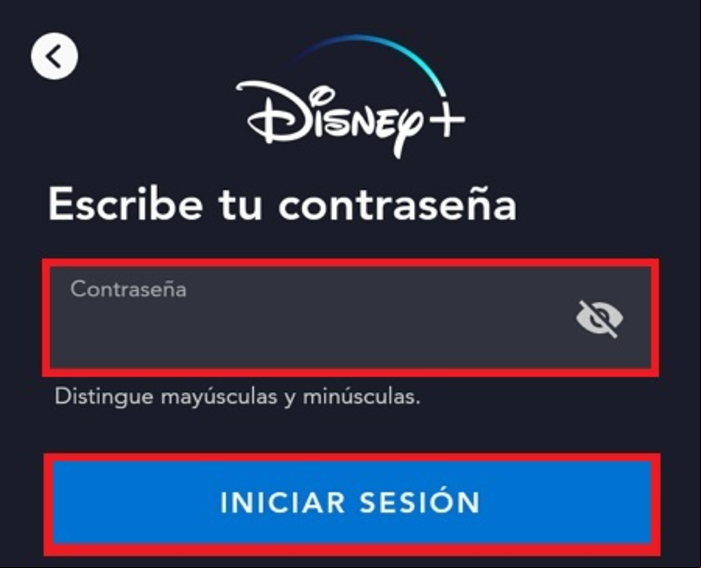 Cómo iniciar sesión o entrar en Disney Plus - Entrar desde Android/iOS