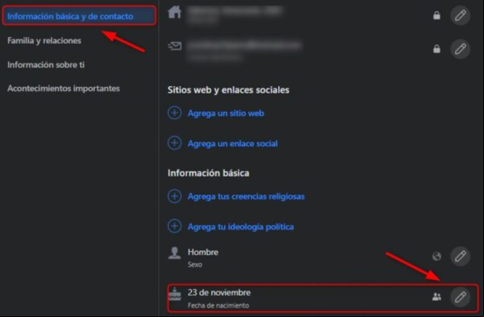 Cómo modificar la fecha de nacimiento o cumpleaños en Facebook - Descubre cómo modificar la fecha de nacimiento o tu cumpleaños en Facebook
