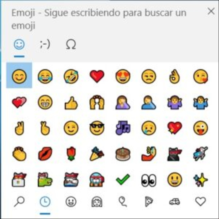 Cómo poner iconos en LinkedIn - Añadir iconos desde Windows 10