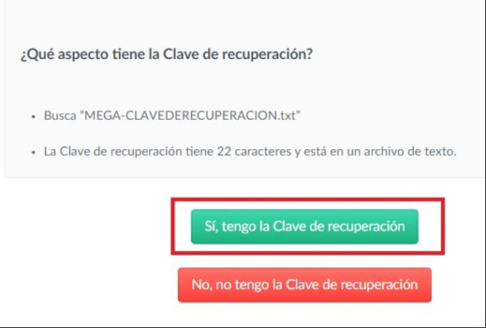 Cómo recuperar una cuenta de Mega / Mega.io - Recuperar una cuenta de Mega sin la contraseña