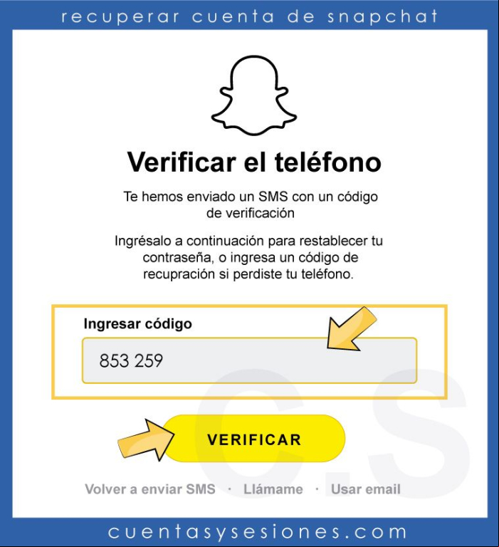 Cómo recuperar una cuenta de Snapchat - Recuperar cuenta de Snapchat desde un navegador web 