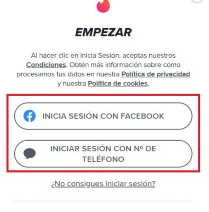 Cómo recuperar una cuenta de Tinder - Recuperar cuenta de Tinder desde un PC 