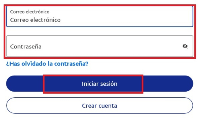 Iniciar sesión y entrar en PayPal - Iniciar sesión en PayPal desde Android / iOS