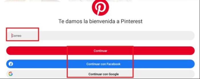 Iniciar sesión y entrar en Pinterest - Iniciar sesión en Pinterest desde Android / iOS
