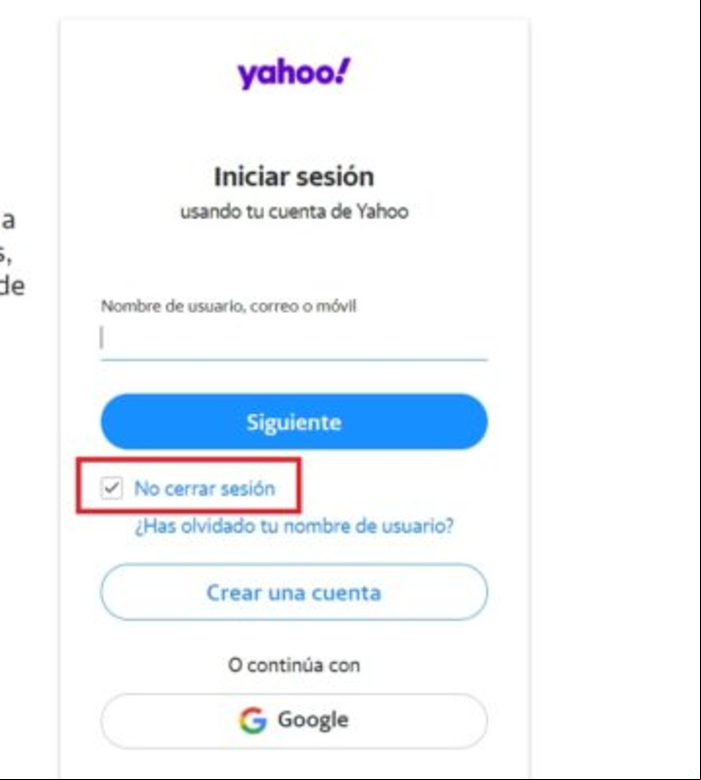 Yahoo! Correo: iniciar sesión o entrar - ¿Cómo entrar en Yahoo de forma automática?